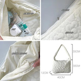 Large Capacity Quilted Flower Crossbody Bag
