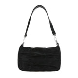 Pleated Women Shoulder Bags Oxford Ladies Hobos Purse Handbags