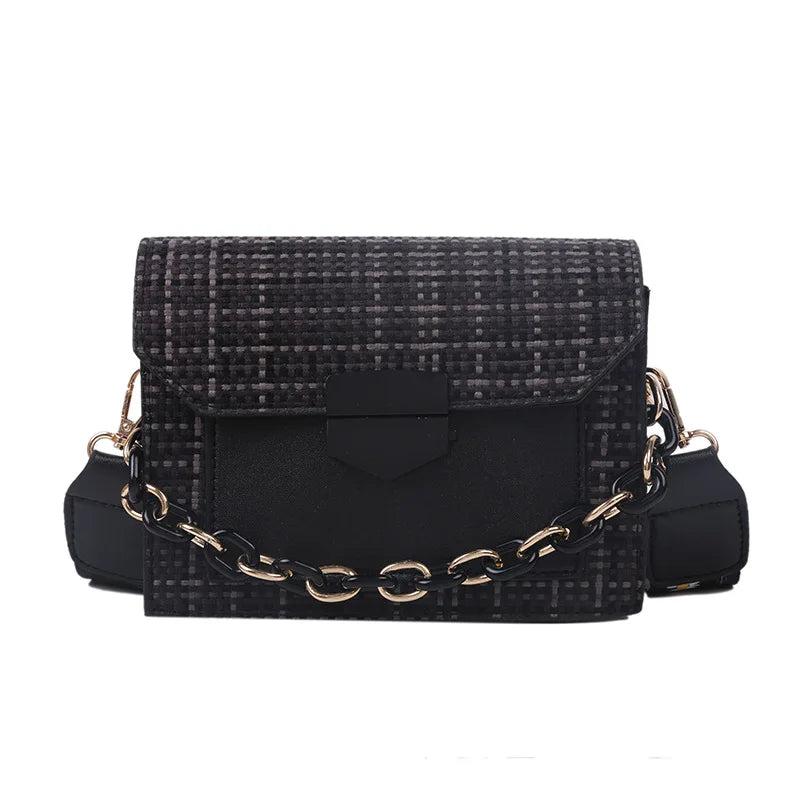 Women's Wide Strap Shoulder Bag Lady Handbag Purse
