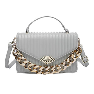 One Shoulder High PU Leather Lady Purse