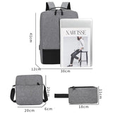 Buylor Business Men's Backpack Multi-function USB Charging Laptop Bag