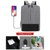 Buylor Business Men's Backpack Multi-function USB Charging Laptop Bag