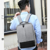 Buylor Business Men's Backpack Multi-function USB Charging Laptop Bag