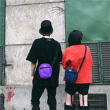 Canvas Crossbody Bag Solid Colors Japanese Street Style