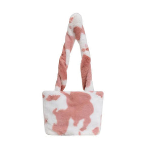 Winter Plush Messenger Bag Casual Women Totes Shoulder Bags Female Purse