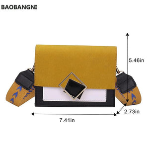 Women Texture Shoulder Bag Casual Small Square Bag