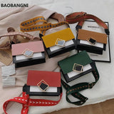 Women Texture Shoulder Bag Casual Small Square Bag