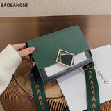 Women Texture Shoulder Bag Casual Small Square Bag