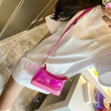 Jelly Crossbody Side Bag for Women Small Wallet Ladies Shoulder Bag