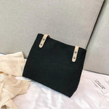 Large-capacity Canvas Tote Bag for Shopping and School