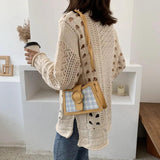 PU High Hot Girls Diagonal Shoulder Bag Casual Small Square Bag