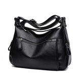 Soft Leather Mother Bag Backpack for Elderly Women