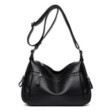 Soft Leather Mother Bag Backpack for Elderly Women