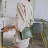 Vintage Crossbody Bucket Bag for Women