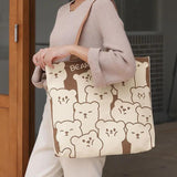 Women Canvas Eco Reusable Shopping Bags Foldable Large Handbags