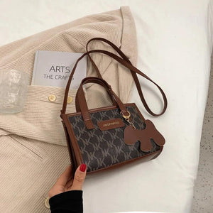 Retro Casual Women Totes Shoulder Bags Leather Chain Handbag B104