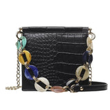 Ladies Jelly Hand Bag Shoulder Bags Chain Shoulder Bags