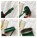 Crocodile Pattern Handbags PU Leather Ladies Shoulder Bag