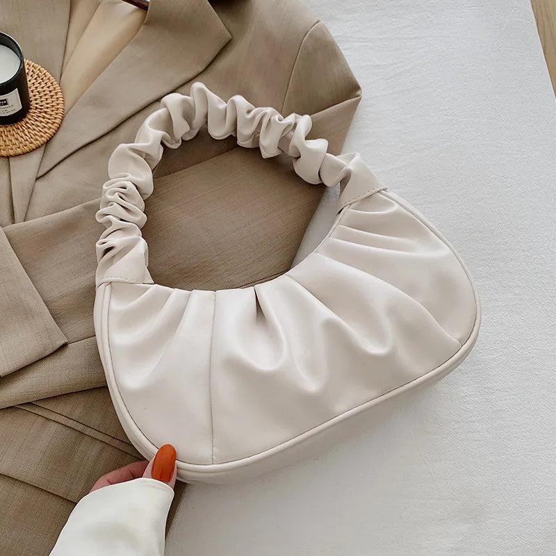 Soft Leather Women's Handbag Travel Shoulder Bags Armpit Bag