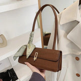 French Style Underarm Bag Stone Pattern One Shoulder Bags