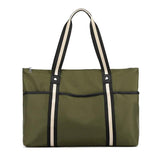 Women's Nylon Shoulder Handbag Large Capacity Travel Shopping Beach Bag