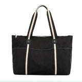 Women's Nylon Shoulder Handbag Large Capacity Travel Shopping Beach Bag