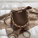 Large Capacity Bucket Bag Retro Shoulder Bag Female 2020 New