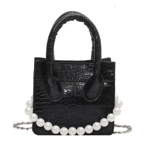 Crocodile Pattern Chain Shoulder Messenger Bag for Women
