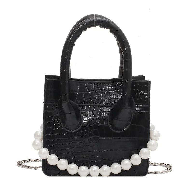 Crocodile Pattern Chain Shoulder Messenger Bag for Women