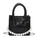 Crocodile Pattern Chain Shoulder Messenger Bag for Women