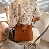Vintage Crossbody Bucket Bag Woman Bag Female Shoulder Handbags
