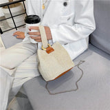 Straw Woven Bag Women's Handbag Holiday Beach Casual Tote Bags