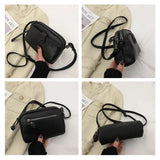 Crocodile Grain Leather Women's Shoulder Bag Messenger Bag