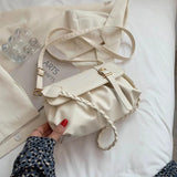 Women Urban Simple Shoulder Small Square Bag Lace Crossbody Casual Handbag