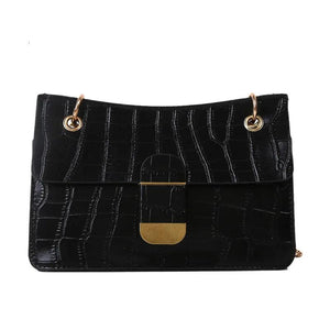 Stone Pattern PU Leather Crossbody Bags for Women Small Shoulder Bag