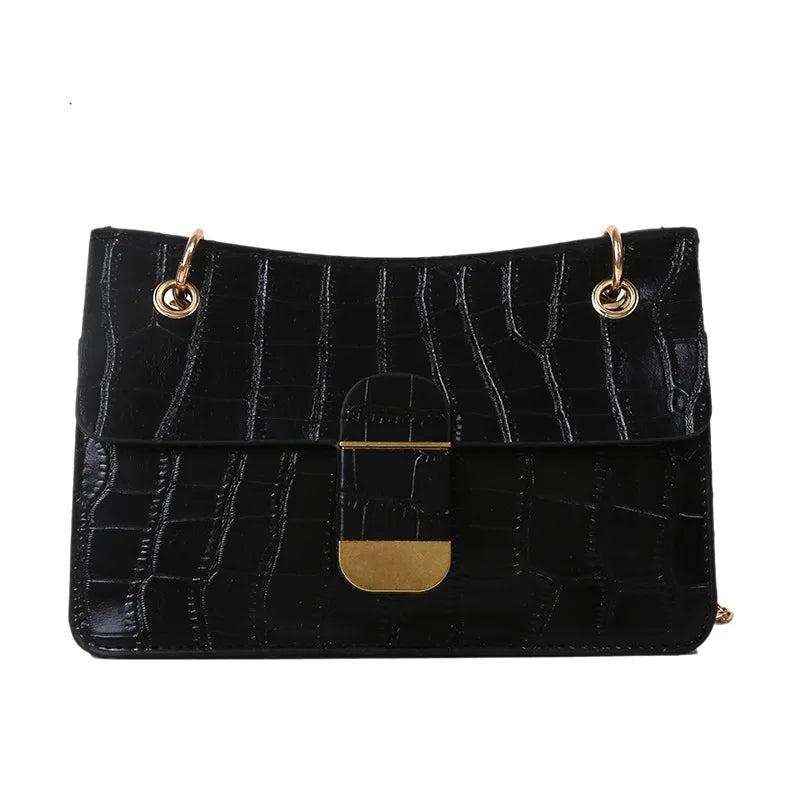 Stone Pattern PU Leather Crossbody Bags for Women Small Shoulder Bag