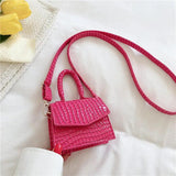 Crocodile Pattern Mini Tote Bag Crossbody Messenger Handbag