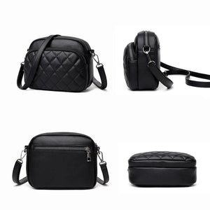 Women's Diamond Lattice Crossbody Messenger Bag