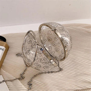 Clear Acrylic Bag Trendy Transparent Crossbody Shoulder Bag
