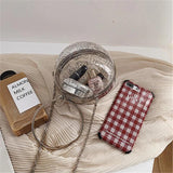 Clear Acrylic Bag Trendy Transparent Crossbody Shoulder Bag