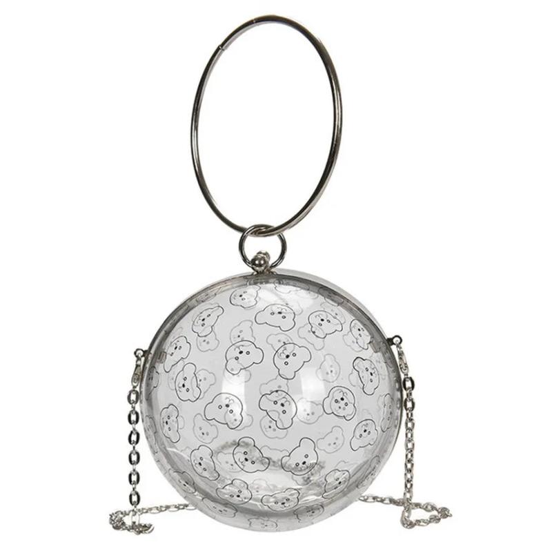 Clear Acrylic Bag Trendy Transparent Crossbody Shoulder Bag