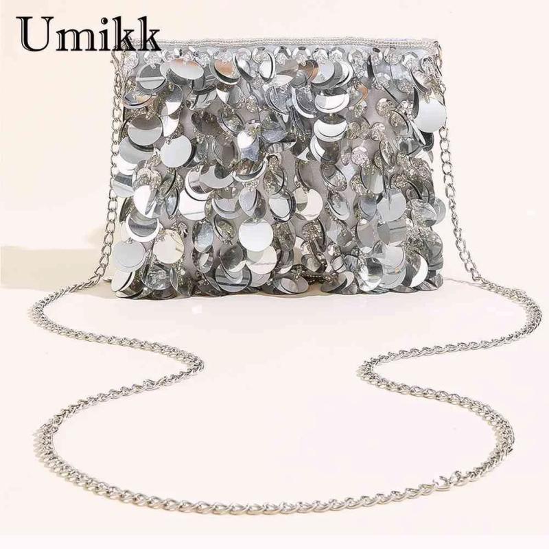 Sequin Envelope Evening Clutch Chain Wedding Bag