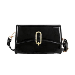 Retro Casual Lady Handbag Shoulder Bag PU Leather Small Square Bag