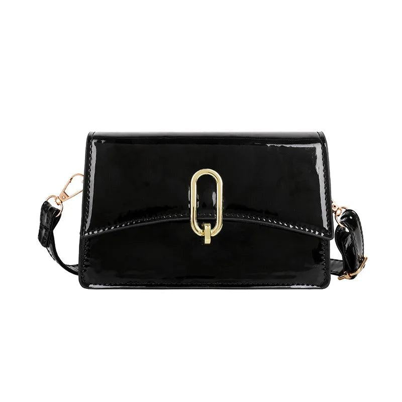 Retro Casual Lady Handbag Shoulder Bag PU Leather Small Square Bag