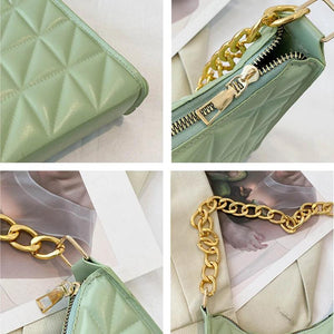 Women's Diamond Shoulder Bag All-match Handbag Chain Shopping Bag