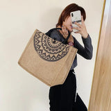 Retro Large Capacity Canvas Handbag Shoulder Bag