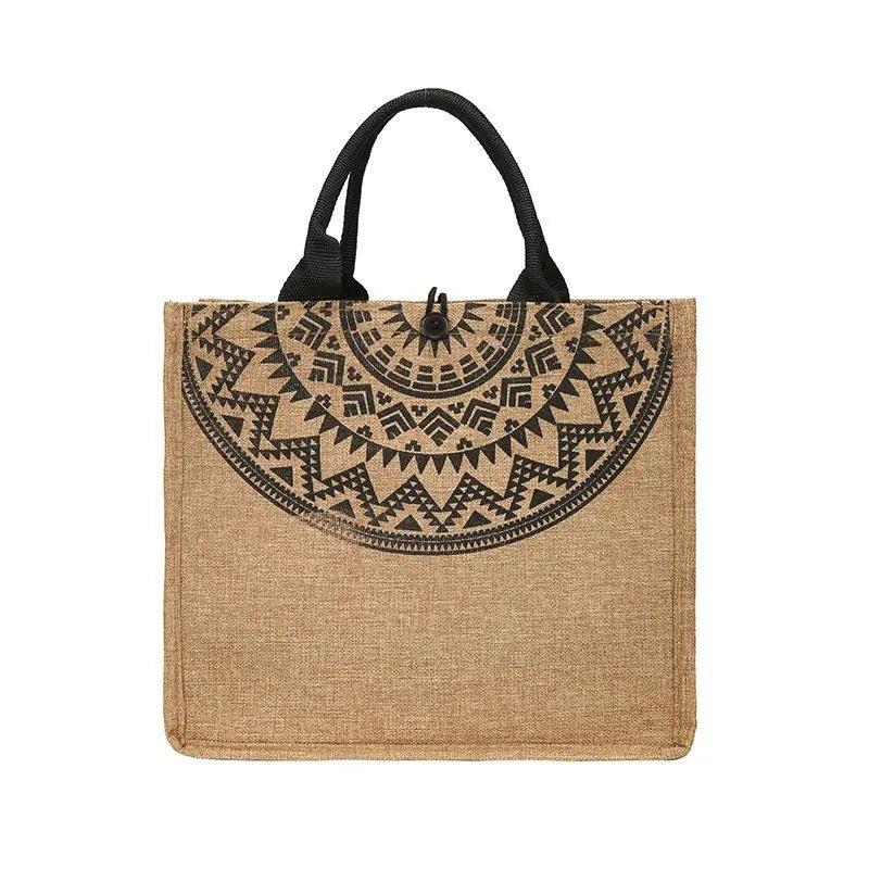 Retro Large Capacity Canvas Handbag Shoulder Bag