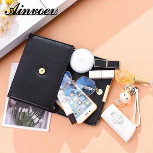 Vintage PU Leather Messenger Bag for Women