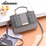 Vintage PU Leather Messenger Bag for Women