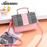 Vintage PU Leather Messenger Bag for Women
